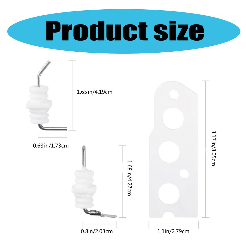 Простая установка Комплект электродов пламени Запасной комплект электродов зажигания Подходит для моделей водонагревателей