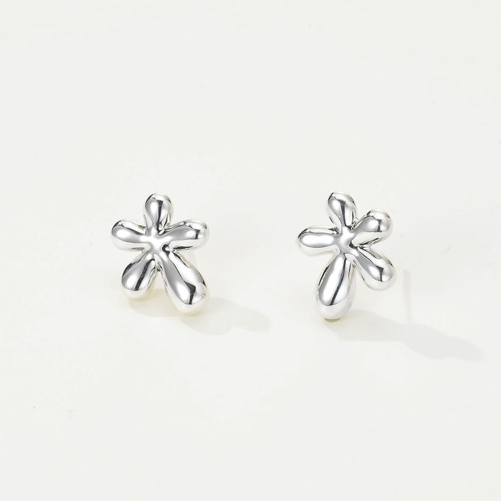 Серьги Findelise 925 с ромашками Signature