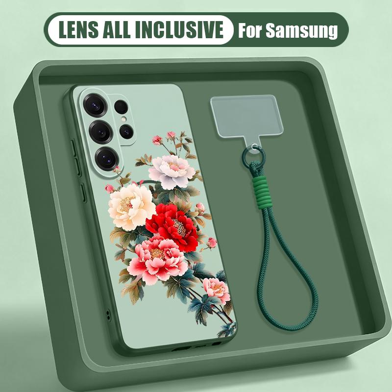 Чехол с рисунком ромашек в мультяшном стиле для Samsung S26 Ultra S25 FE S24 S24 Plus A57 A37 A17 A56 A36 A16 A55 A35 A15 A54 5G Гибридный Магнитный Матовый Чехол