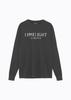 LIMELIGHT APPAREL Хлопковая футболка с длинным рукавом и пигментным принтом с логотипом спортсмена (Черно-белый)
