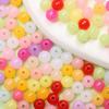 1000 шт. DIY фурнитура 6 мм ювелирные аксессуары акриловые бусины модные желеобразные бусины для изготовления ювелирных изделий круглые для поделок