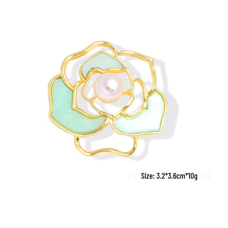 Брошь с жемчугом и перьями, с высокой ручкой, с мультяшным корсажем из страз для самостоятельного изготовления.