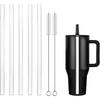 Replacement Straws for Hydrojug traveler 40 oz, Reble Plastic Straws Compatible with Hydrojug Cup, Clear Transparent Straight Drinking Straws, Set of