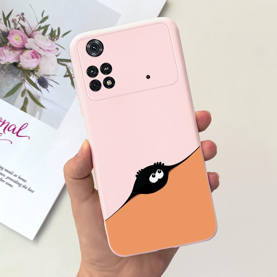 For Xiaomi Poco M4 Pro 4G Case Little Daisy Astronaut Pattern Soft Silicone Covers For Xiaomi Poco M4Pro 6.43"Bumper Phone Cases