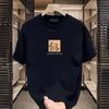 Высококачественная американская хлопковая футболка с коротким рукавом Мужская Модный бренд Уличный свободный топ и рубашка Мужская