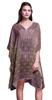 Ladies Kaftan Holiday Loungewear Midi Dress Beach Coverup-4X-5X