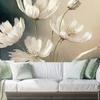 Wallpaper White flower abstraction