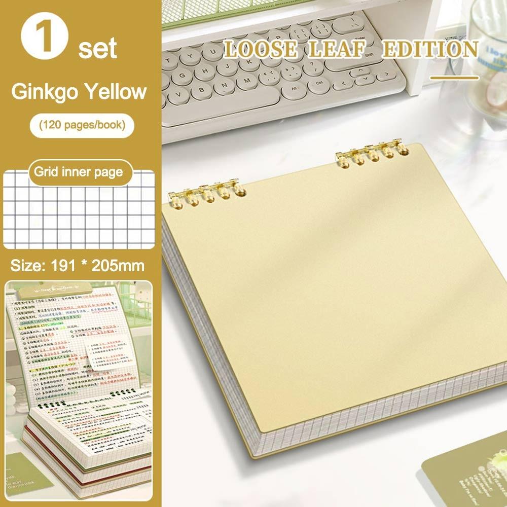 Color Loose-leaf Notebook 120 Pages Hand Account Book Multifunctional Diary Book School Office