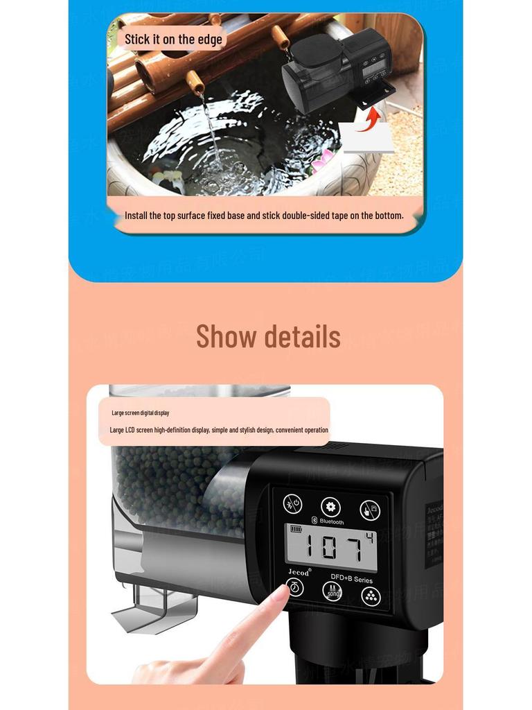 Jebo Smart Aquarium Feeder: Large Capacity Timer for Ornamental Fish