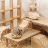 Multifunctional Animal Stairs Toy Wooden Ramp Bridge Hamster Habitat Toy  Small Animals