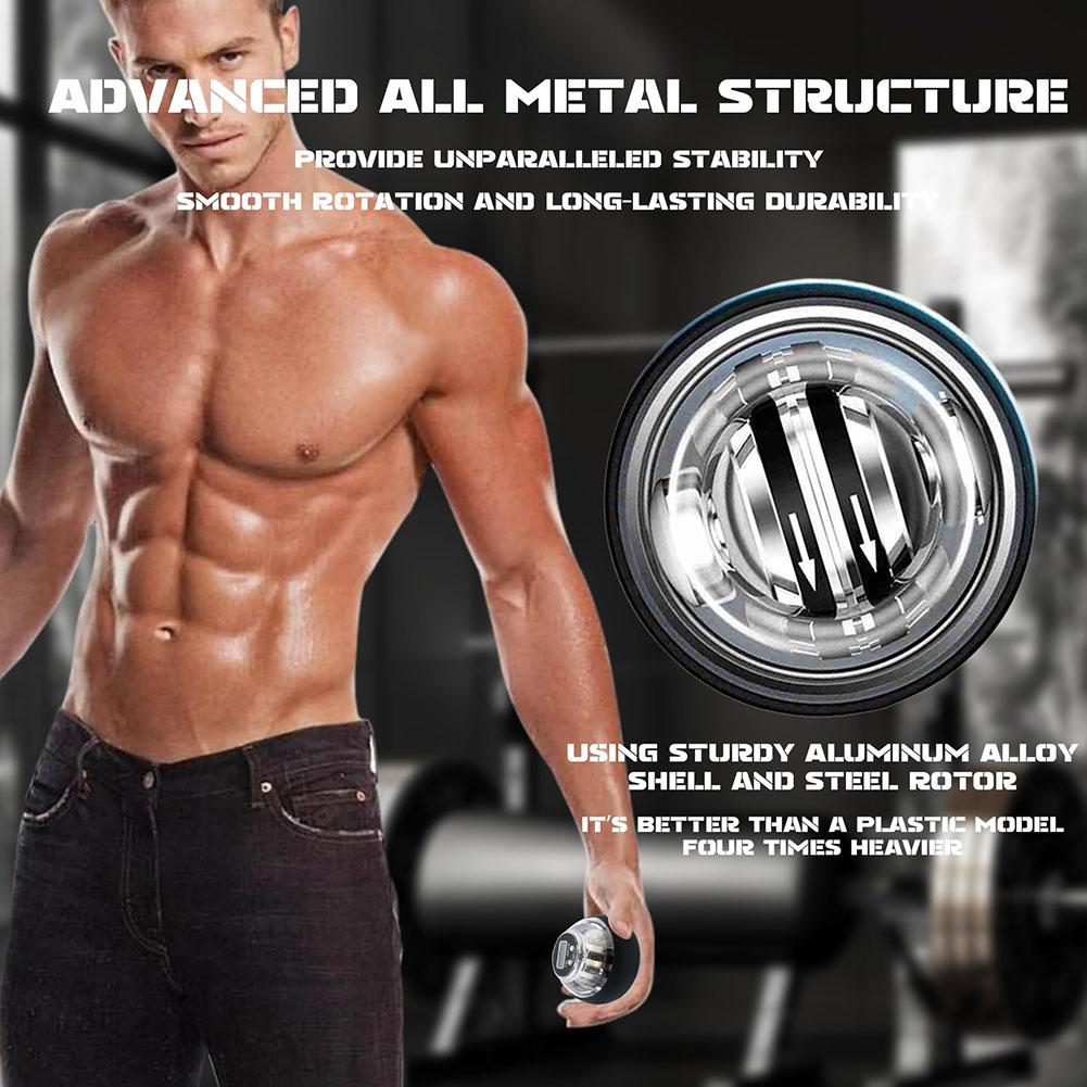 Auto Counter Gyro Ball LED Wrist Gyroscope Power Ball Grip Trainer for Forearm Gyro Wrist Exerciser Strengthen Arm Gym Workout