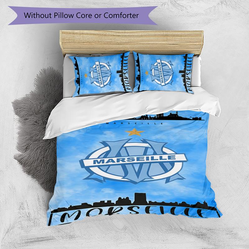 Marseilles 3pcs Bedding Set Duvet Cover Closure Includes 1 Duvet Cover & 2 Pillowcases for All Seasons Bedroom Home Dorm Decor