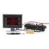 12V / 24 V Universal 2 In 1 Digital Water Temperature Gauge+Volt Gauge with Sensor M10 for Car / Truck VOLT Meter