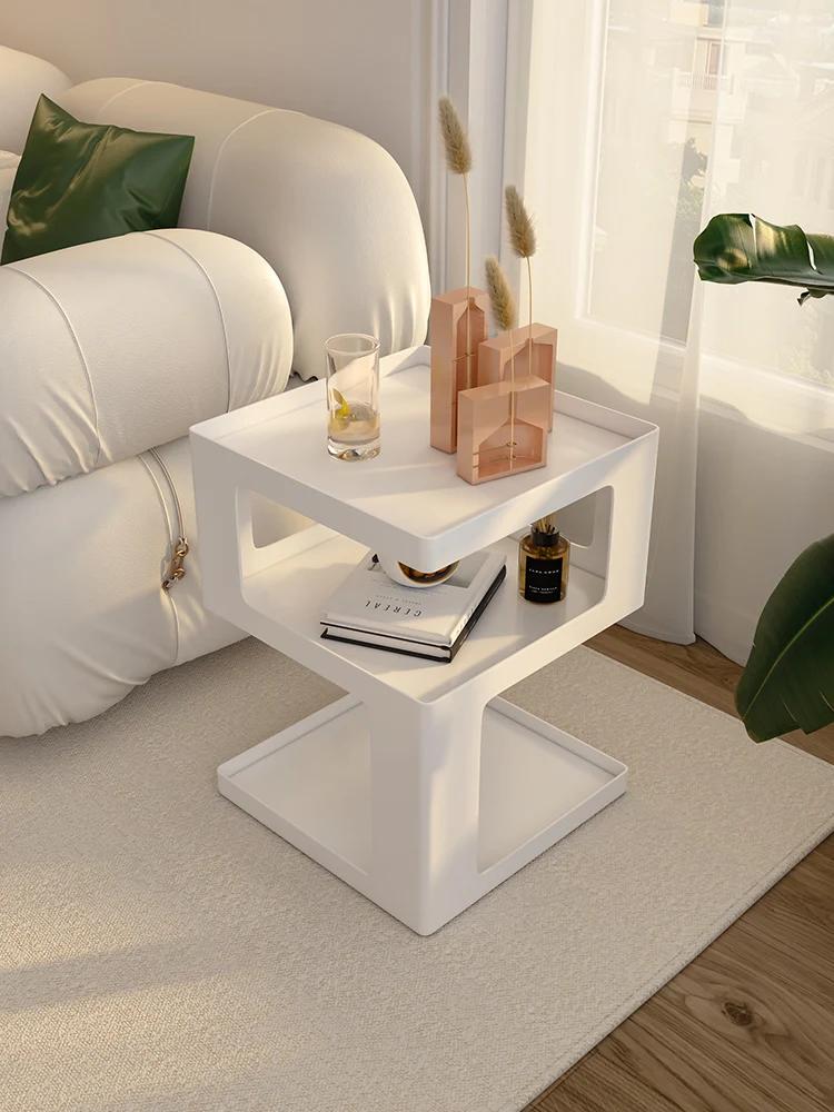 Nordic Iron Art Кофейные креативные столики Гостиная Диван ТВ Тумбы Маленькие столики Спальня Прикроватные тумбочки Полки для хранения Мебель