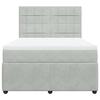 Maison Exclusive - Sommier à lattes de lit et matelas Gris clair 140x200cm Velours