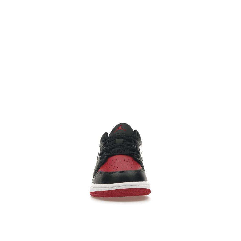 Детские кроссовки Air Jordan 1 Low GS Bred Toe 2.0 White Varsity-Red Black 553560-161