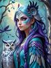 New Arrival Sale 5D Diamond Painting Woman Tiger Owl Full Square Round Drill Animal Cross Stitch Fairy Embroidery Mosaic Art