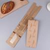 10Pcs Oil Proof Kraft Paper Long Bread Bags With Transparent Window Baguette Baking Packaging Bags For Birthday Party Event
