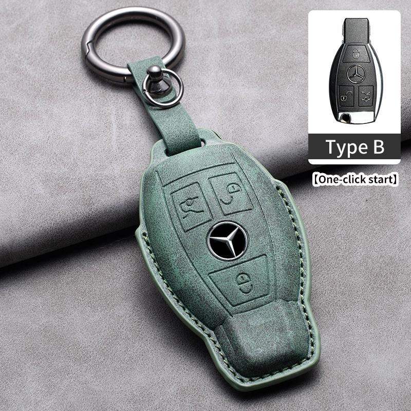 Car Key Case Cover For Mercedes Benz A C E S G Class GLC CLE CLA GLB GLS W177 W205 W213 W222 AMG W206 W223 S350 C260 C300 S400