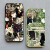 Ретро Черный Кот Белый Котенок Иллюстрация Чехол Для Телефона Для iPhone 17 16 15 14 13 11 12 Pro Max Mini 15 16 Plus Чехол Милый Мультяшный