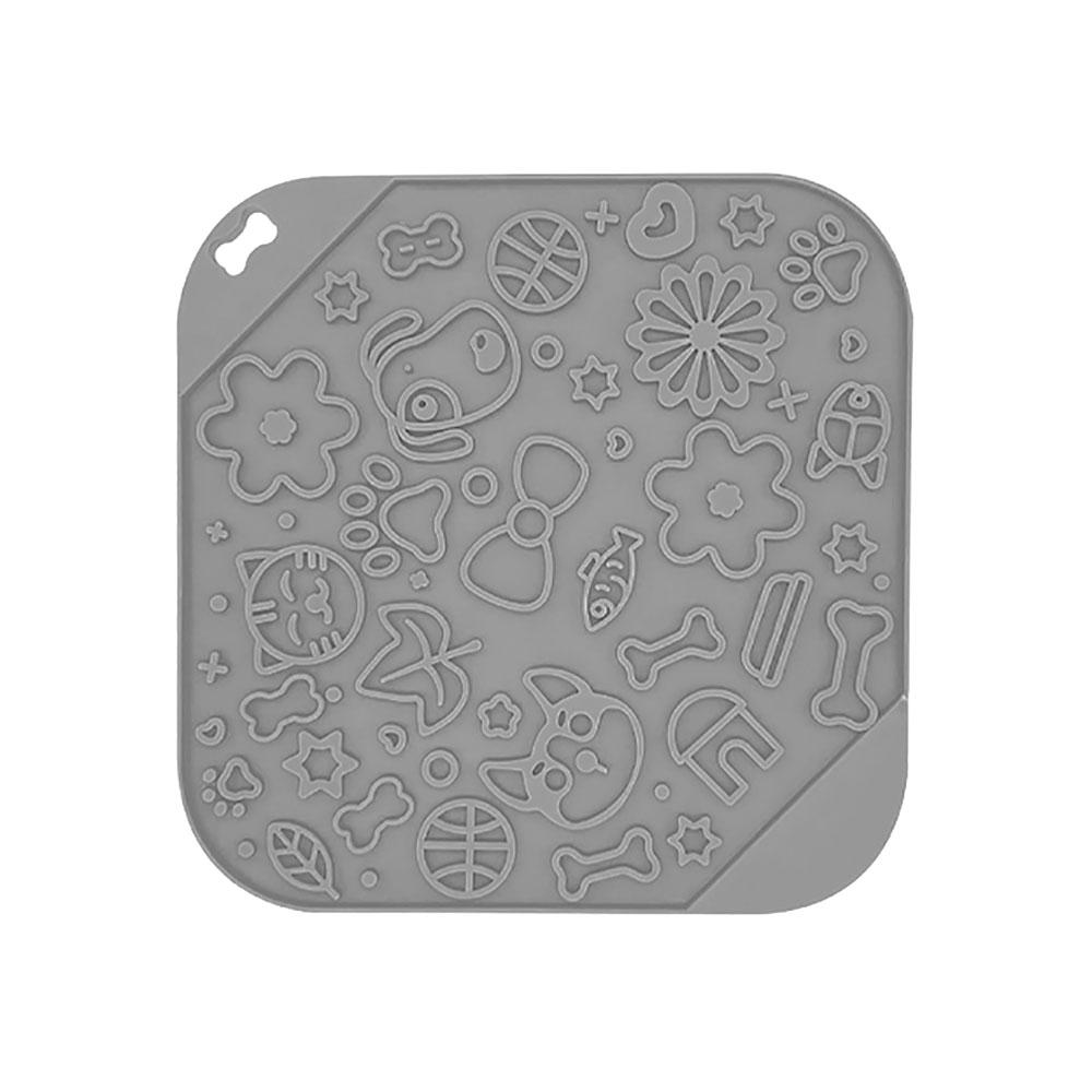 SW Силиконовая licking pad для домашних животных, форма елки, цветка, для кошек, собак, тарелка-медленница для питомца, присоска, пищевая тренировка, коврик для кормления, миска