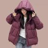 Winter Women's Hooded Puffer Jacket 90% White Duck Down Thickened Short Jacket Female Casual Versatile Outwear
