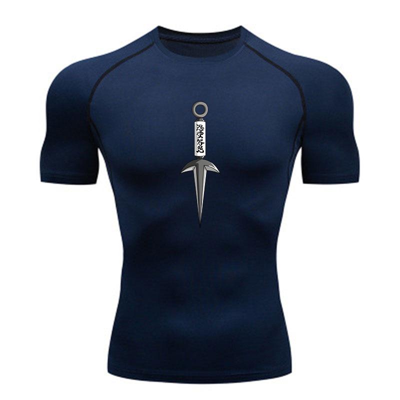 Men's Compression Fitness Sports T-Shirt, Fashion Minato Kun