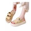 Summer One-word Slippers Women Wear New Platform Women's Sandals with Skirts, Beach Cool Slippers