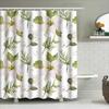 Рождественская Цветочная Занавеска для Ванной Водонепроницаемая Декоративная Шторка для Душа Украшение Дома Белый Зеленый Лист Растение Цветочный Принт Ванна Р