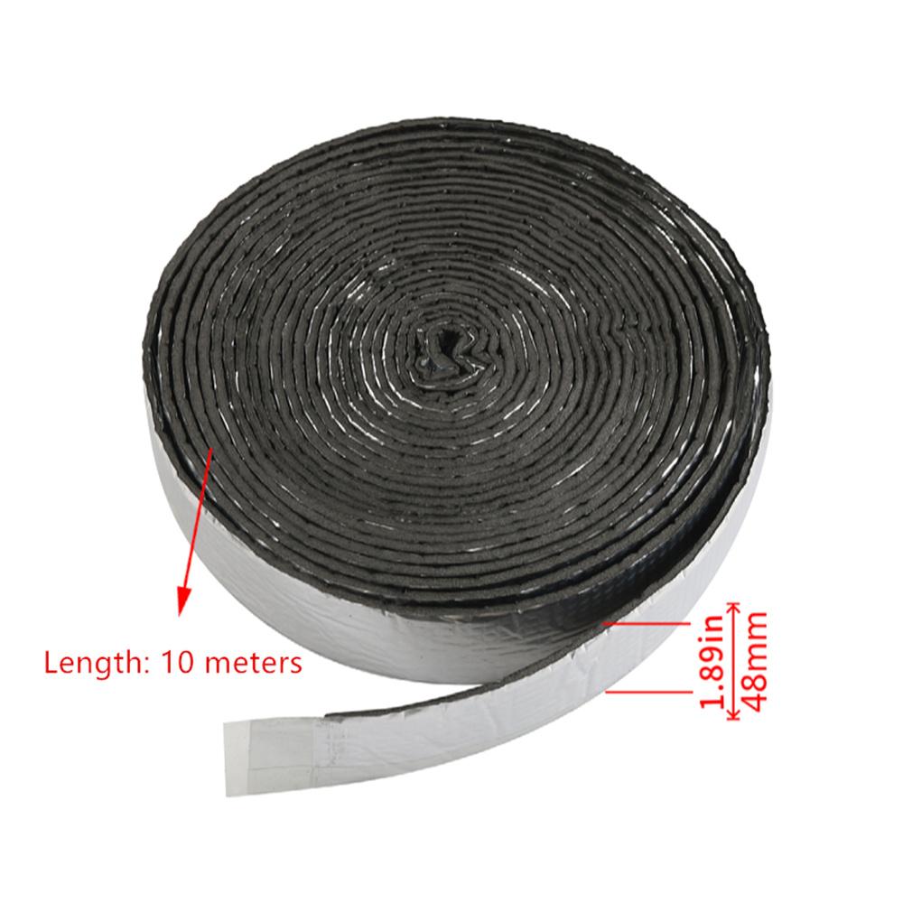 48mm X 10m Pipe Insulation Wrap Foam Tape Self-Adhesive with 100Pcs Cable Tie