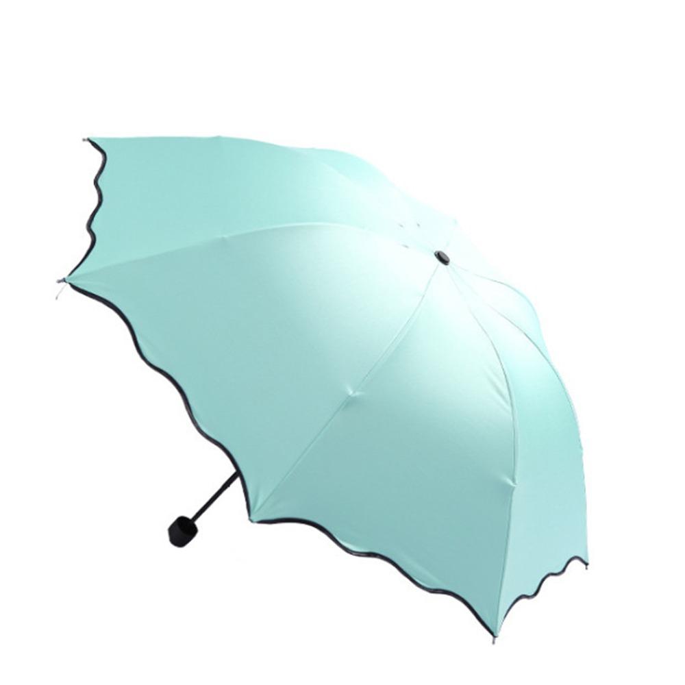 UV Protection Portable Sunshade Bloom In Water Women's Parasol Folding Rain Umbrella Travel