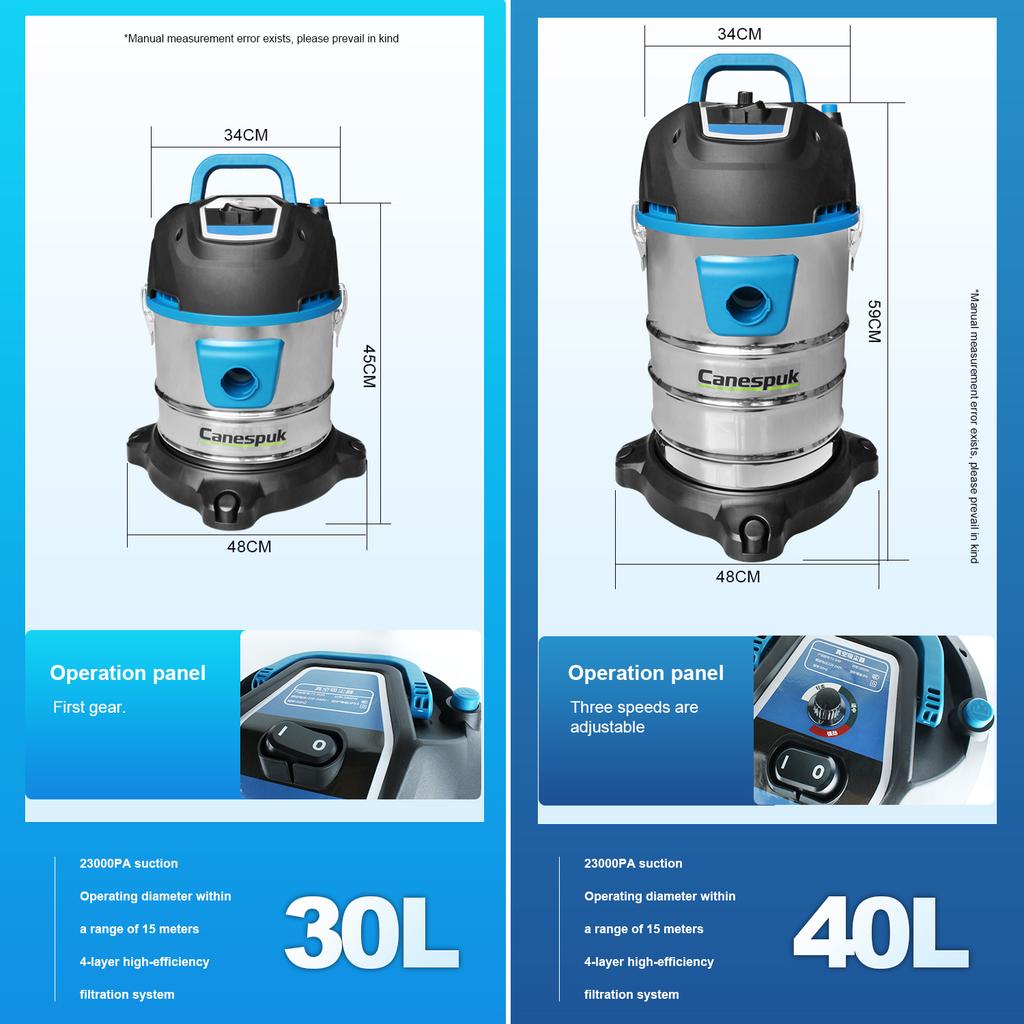 3200 Вт Электрический пылесос Промышленный Большая мощность всасывания Дом Автомобиль Коммерческая уборка Очиститель швов Деревообрабатывающая уборочная машина