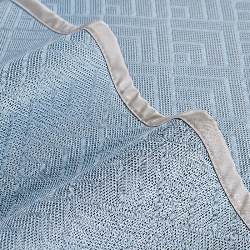 Light Luxury Sofa Cushion Summer Ice Silk Sofa Cover Geometric Breathability Couch Cover Non-slip Solid Color Cool Sofa Cushion