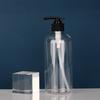 4Pcs 500ml Clear Pump Bottles Durable BPA-Free Portable Design Refillable Dispenser for Shampoo Lotion Soap