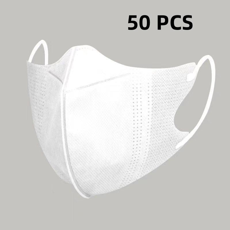 10/100 шт. 3D защитные маски Эффективная защита Дышащие Модные защитные маски Модные маски для лица Одноразовые маски