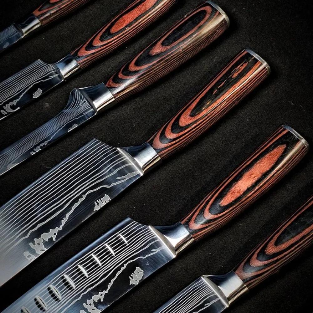 Профессиональные кухонные ножи Нож Сантоку