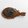 Quality 73.35 ct Natural Jasper Oval Cut Copper Wrapped Pendant Gemstone Jewelry Gift