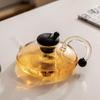 Nordic Style Deflated Tea Pot Heat Resistant Tea Brewing Pot Household Flower Tea Kettle  Fruit Tea