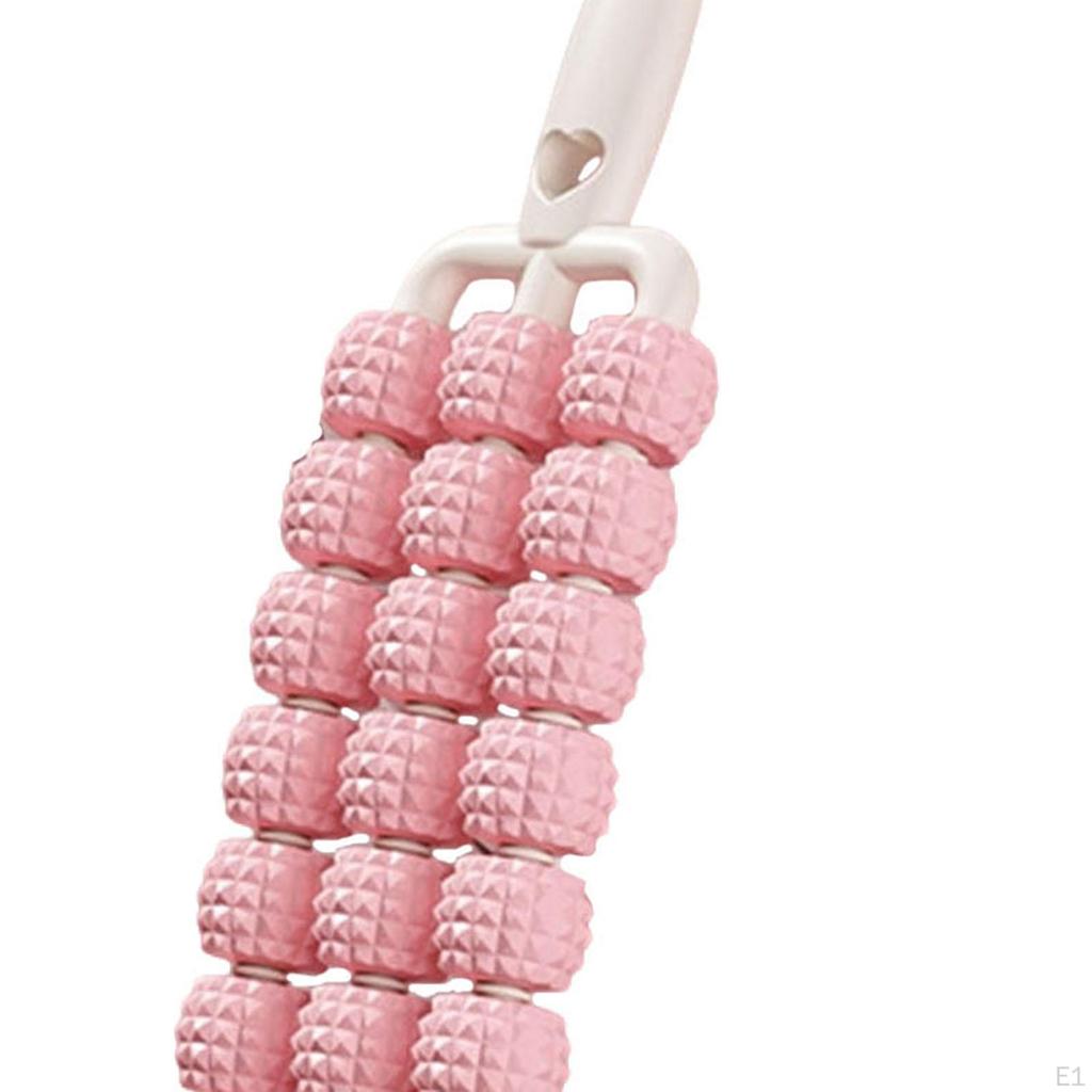 Массажный ролик с 3 рядами, Легкий гибкий для ног и спины, Ручной для живота,