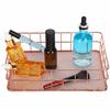 Rose Gold Desktop Organization Basket Iron Grid Wire Storage Organizer  Home Office