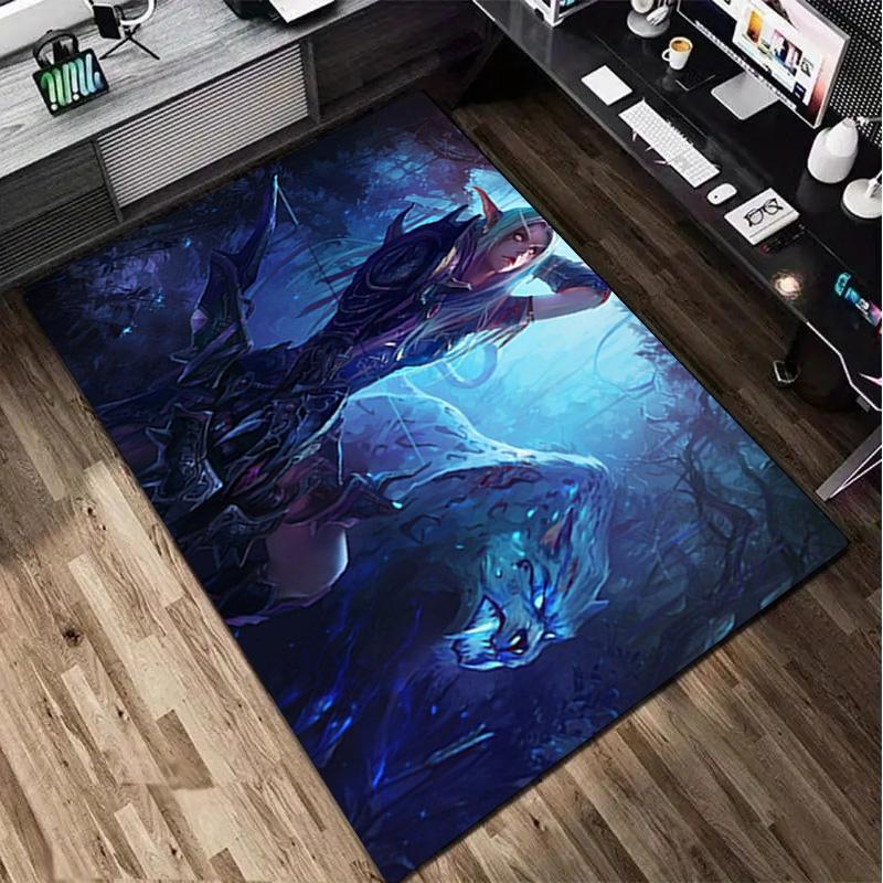 1Pc Warcraft game Rug - home decoration Carpet For Living Room Bedroom Flooring Computer Chair Area Rug