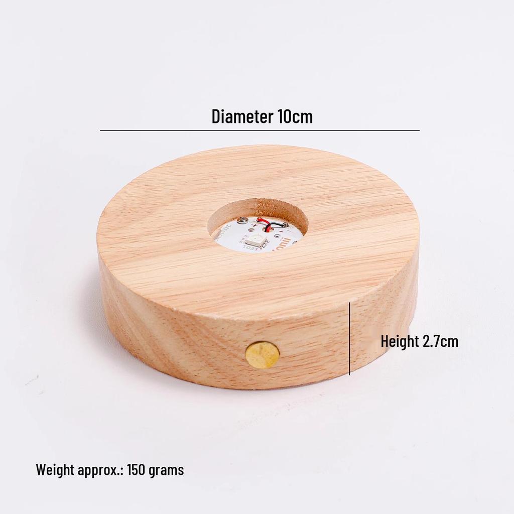 Роскошная деревянная подставка с подсветкой для винных бокалов и коктейлей