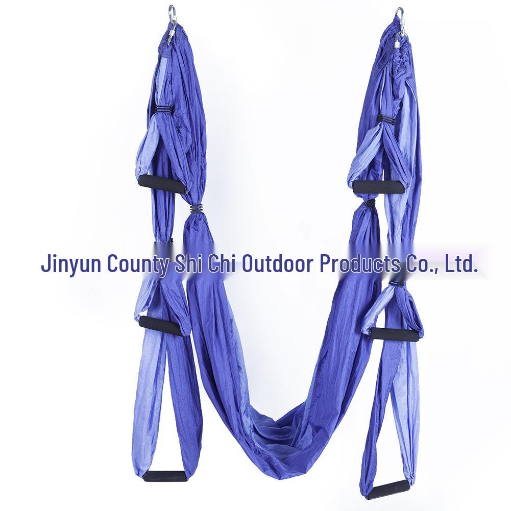 Гамак для воздушной йоги с 6 ручками - Неэластичный нейлон для студийной инверсионной фитнес-тренировки