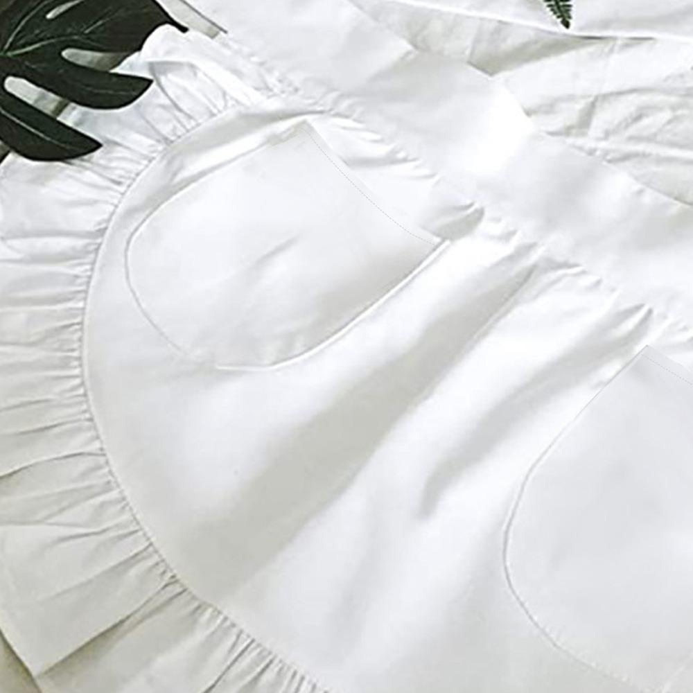 Dual Pockets Waist Apron European Style Work Apron New Home Cleaning Apron