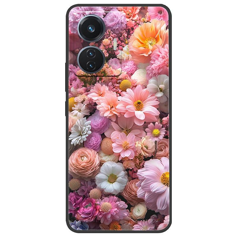 Для vivo T1 4G Y55 4G iQOO Z6 44 Вт V2153 Чехол Мраморный Мягкий Матовый Силиконовый Чехол на Заднюю Панель Для Vivo T1 44 Вт Полная Защита Чехол для Телефона