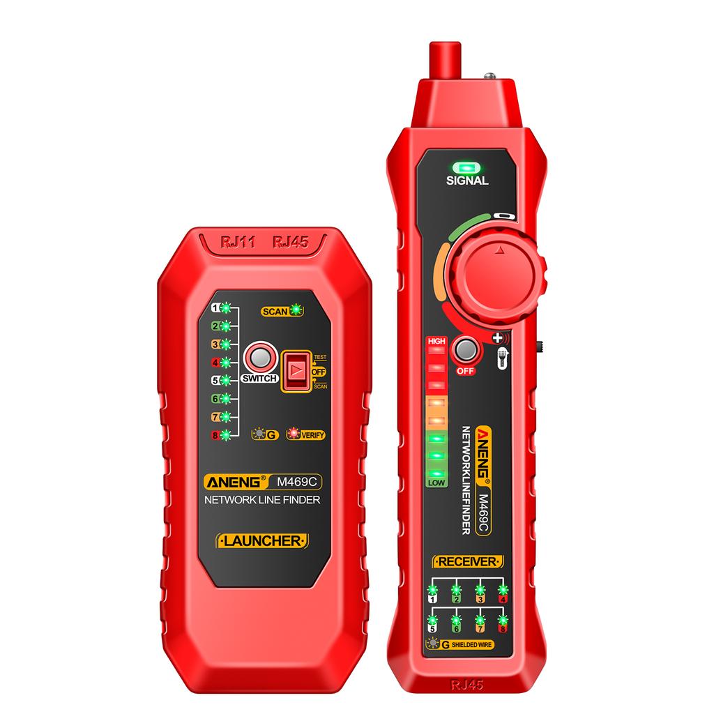 ANENG M469C Многофункциональный сетевой кабельный искатель RJ45 RJ11 LAN тестер кабеля сетевой инструмент провод