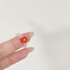 Elegant Transparent Korean Flower Girls Resin Finger Rings Acrylic Rings Fashion Jewelry