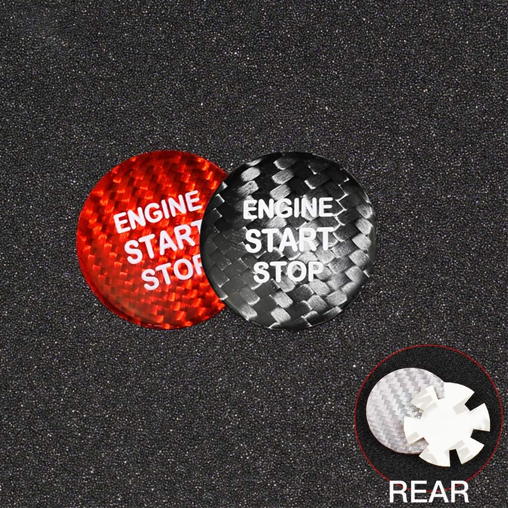 Наклейка на кнопку запуска двигателя автомобиля из углеродного волокна AIRSPEED для Lexus IS250 IS200 IS300 ES350 ES330 GS350 GS300 NX300 NX200T RX350 RX300 LX RC (красный)