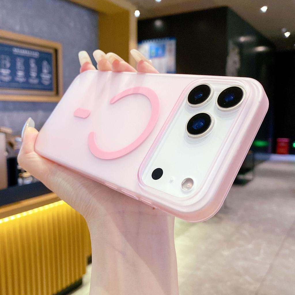 Подходит для IPhone17promax Чехол для телефона с магнитной присоской Ice Fog Матовый Apple 16 Премиальный Ультратонкий 15 Защитный чехол