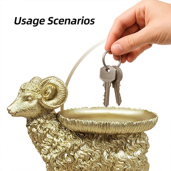 Поддон Орнамент Ключи Лоток для Мелких Предметов Дизайн Овечки Смола Органайзер для Ключей Универсальный Дом